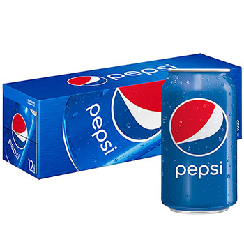 Pepsi&#174; Cola, 12 oz. Can, 12/PK