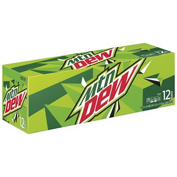 Mountain Dew&#174; Soda, 12 oz. Can, 12/PK