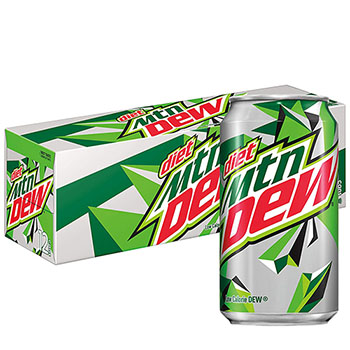 Mountain Dew&#174; Diet Soda, 12 oz. Can, 12/PK