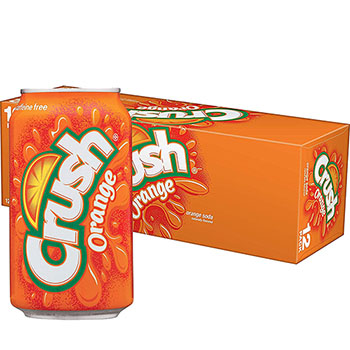 Crush Orange Soda, 12 oz. Can, 12/PK