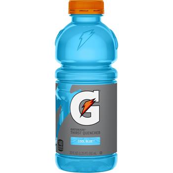 Gatorade Thirst Quencher Sports Drink, Cool Blue Flavor, 20 fl oz, 24 Bottles/Case