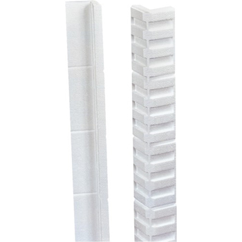 W.B. Mason Co. Foam Edge Protectors, 3 in x 3 in x 24 in, 3/4 in Thick, White, 150/Case