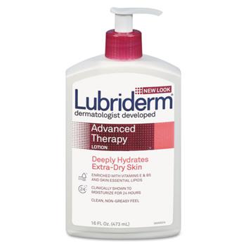 Lubriderm Advanced Therapy Moisturizing Hand/Body Lotion, 16oz Pump Bottle