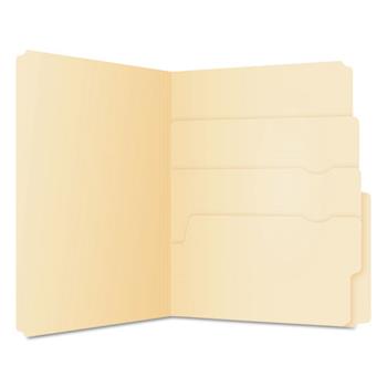 Pendaflex Divide it Up File Folder, Multi Section, 1/2 Cut Tab, Letter, Manila, 24 pack