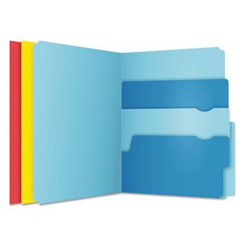 Pendaflex Divide it Up File Folder, Multi Section, 1/2 Cut Tab, Letter, Assorted, 24/Pack