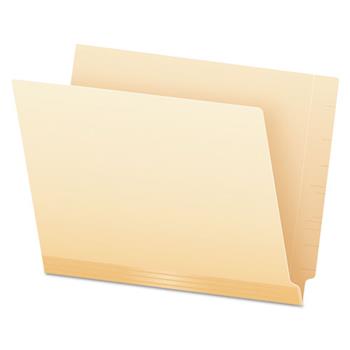 Pendaflex&#174; Laminate Spine Shelf File Folder, Straight Tab, 11 pt Manila, Letter, 100/Box