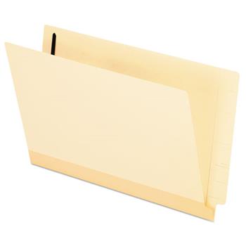 Pendaflex Laminated Spine End Tab Folder with 1 Fastener, 11 pt Manila, Legal, 50/Box