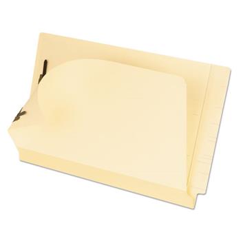 Pendaflex Laminated Spine End Tab Folder with 2 Fasteners, 11 pt Manila, Legal, 50/Box