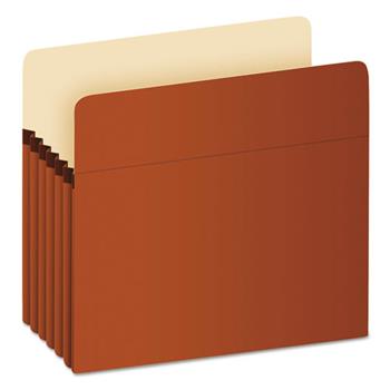 Pendaflex Standard Expanding File Pockets, Manila, Straight Cut, 1 Pocket, Letter, Redrope, 10/BX