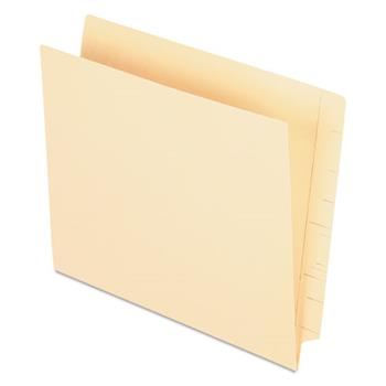 Pendaflex Manila End Tab Pocket Folders, Straight Tab, Two-Ply, Letter, Manila, 50/Box