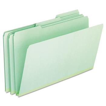 Pendaflex Pressboard Expanding File Folders, 1/3 Cut Top Tab, Legal, Green, 25/Box