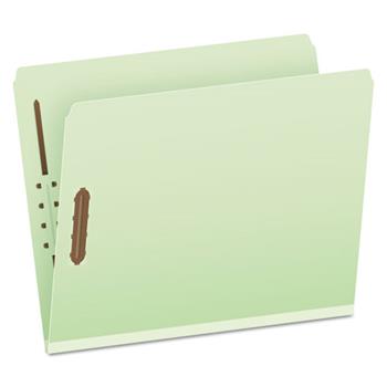 Pendaflex Pressboard Folders, 2 Fasteners, 2&quot; Expansion, Full Cut, Letter, Green, 25/Box