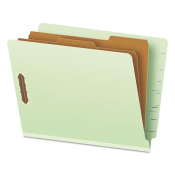 Pendaflex&#174; Pressboard End Tab Classification Folders, Letter, 2 Dividers/6 Section, 10/Box