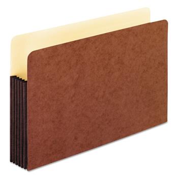 Pendaflex&#174; Watershed 5 1/4 Inch Expansion File Pockets, Straight Cut, Legal, Redrope
