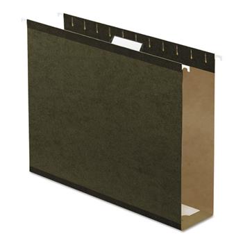 Pendaflex Reinforced 3&quot; Extra Capacity Hanging Folders, Letter, Standard Green, 25/Box