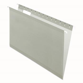 Pendaflex Reinforced Hanging Folders, 1/5 Tab, Legal, Gray, 25/Box