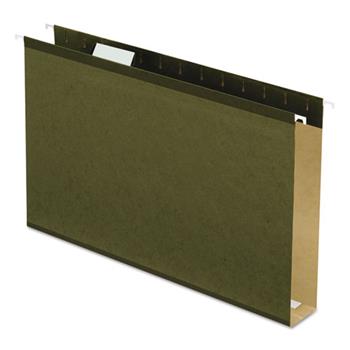 Pendaflex&#174; Reinforced 2&quot; Extra Capacity Hanging Folders, Legal, Standard Green, 25/Box