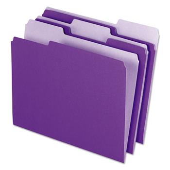 Pendaflex Interior File Folders, 1/3 Cut Top Tab, Letter, Pink, 100/Box ...