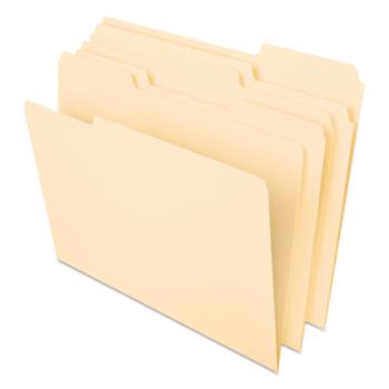 Pendaflex&#174; Interior File Folders, 1/3 Cut Top Tab, Letter, Manila 100/Box