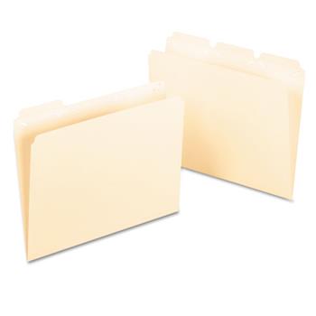 Pendaflex&#174; Ready-Tab File Folders, 1/3 Cut Top Tab, Letter, Manila, 50/Box
