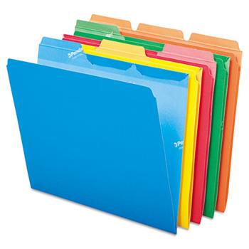 Pendaflex Ready-Tab File Folders, 1/3 Cut Top Tab, Letter, Assorted Colors, 50/Box