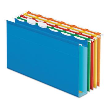 Pendaflex Ready-Tab Hanging File Folders, 2&quot; Capacity, 1/6 Tab, Legal, Assorted, 20/Box