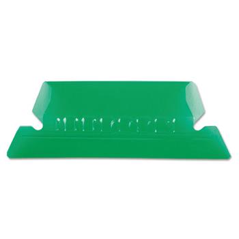 Pendaflex Hanging File Folder Tabs, 1/5 Tab, Two Inch, Green Tab/White Insert, 25/Pack
