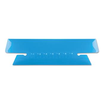 Pendaflex Hanging File Folder Tabs, 1/3 Tab, 3 1/2 Inch, Blue Tab/White Insert, 25/Pack