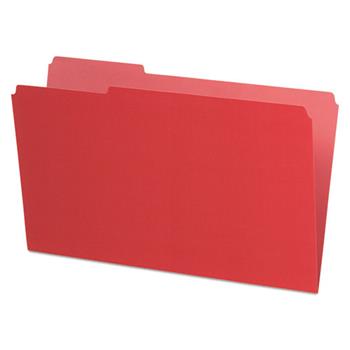 Pendaflex Interior File Folders, 1/3 Cut Top Tab, Legal, Red, 100/Box