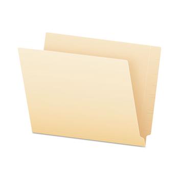 Pendaflex End Tab File Folders, Straight Tab, Letter, Manila, 75/Box