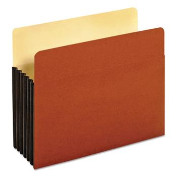 Pendaflex File Pocket with Tyvek, Top Tab, Straight Cut, 1 Pocket, Letter, Brown, 10/BX