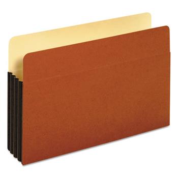 Pendaflex File Pocket with Tyvek, Straight Cut, 1 Pocket, Legal, Brown, 10/BX