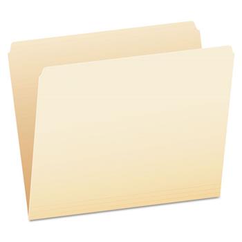 Pendaflex Essentials File Folders, Straight Cut, Top Tab, Letter, Manila, 100/Box