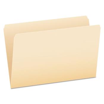Pendaflex Essentials File Folders, Straight Cut, Top Tab, Legal, Manila, 100/Box