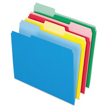 Pendaflex Colored File Folders, 1/3 Cut Top Tab, Letter, Assorted Colors, 24/Pack
