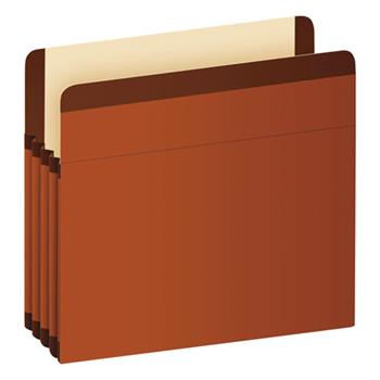 Pendaflex Premium Reinforced Expanding File Pockets, Straight Cut, 1 Pocket, Letter, Red