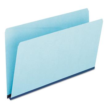 Pendaflex Pressboard Expanding File Folders, Straight Cut, Top Tab, Legal, Blue, 25/Box