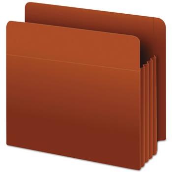 Pendaflex Heavy-Duty End Tab File Pockets, Straight Cut, 1 Pocket, Letter, Red
