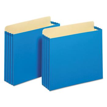 Pendaflex File Cabinet Pockets, Straight Cut, 1 Pocket, Letter, Blue