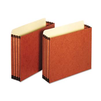 Pendaflex File Cabinet Pockets, Straight Cut, 1 Pocket, Letter, Redrope, 10/BX, 5 BX/CT