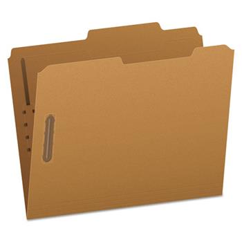 Pendaflex Kraft Fastener Folders, 2 Fasteners, 2/5 Right Tabs, Letter, 50/Box
