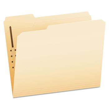 Pendaflex Fastener Folders, 1 Fastener, 1/3 Cut Tabs, Letter, Manila, 50/Box