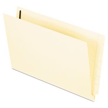 Pendaflex End Tab Expansion Folders, Two Fasteners, Straight Cut, Legal, Manila, 50/Box