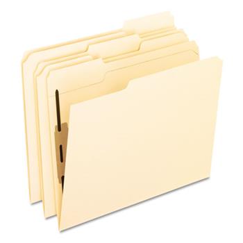 Pendaflex Folders with One Bonded Fastener, 1/3 Cut Top Tab, Letter, Manila, 50/Box