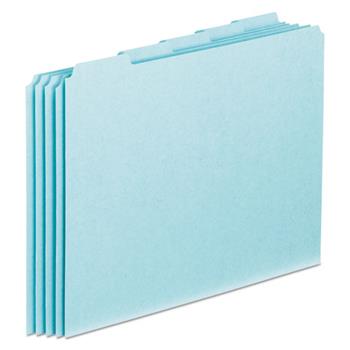 Pendaflex Top Tab File Guides, Blank, 1/5 Tab, 25 Point Pressboard, Letter, 100/Box