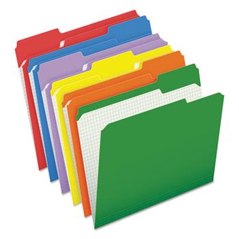 Pendaflex Reinforced Top Tab File Folders, 1/3 Cut, Letter, Assorted, 100/Box