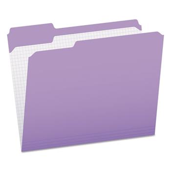 Pendaflex Reinforced Top Tab File Folders, 1/3 Cut, Letter, Lavender, 100/Box
