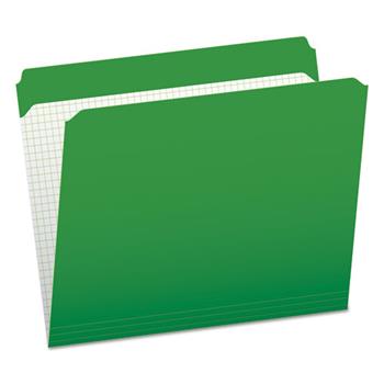 Pendaflex Reinforced Top Tab File Folders, Straight Cut, Letter, Bright Green, 100/Box