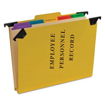 Pendaflex Personnel Folders, 1/3 Cut Hanging Top Tab, Letter, Yellow