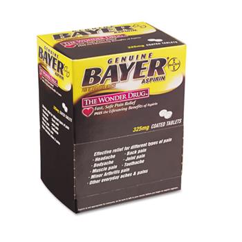 Bayer Aspirin Tablets, 50 Packs/Box